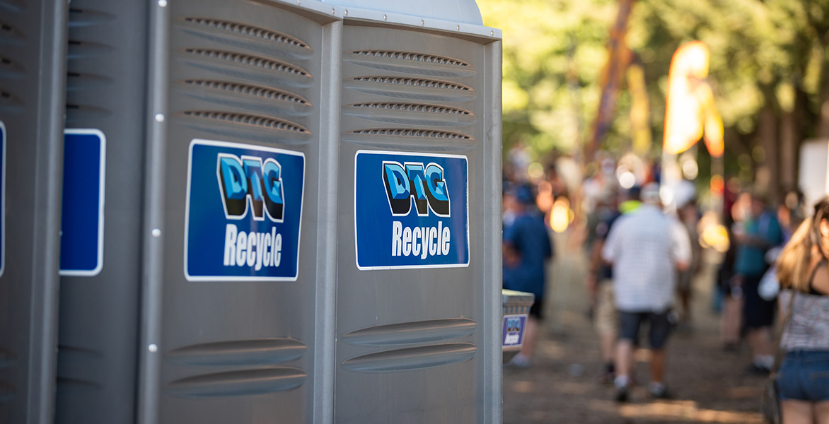 DTG Portable Toilets at an event